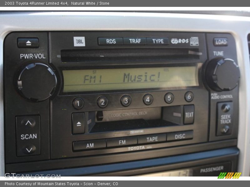 Controls of 2003 4Runner Limited 4x4