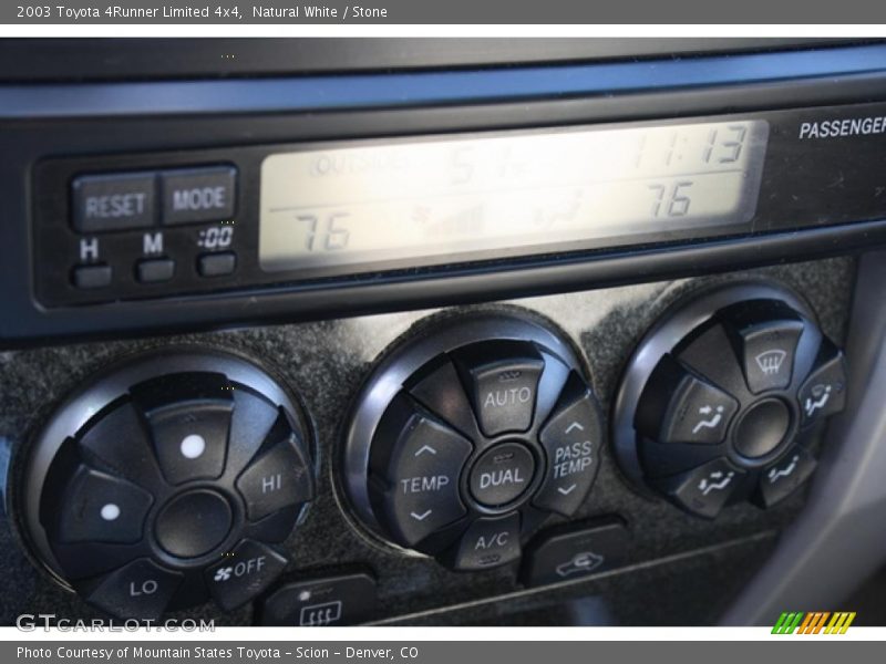Controls of 2003 4Runner Limited 4x4
