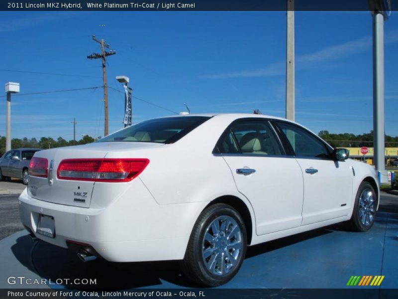 White Platinum Tri-Coat / Light Camel 2011 Lincoln MKZ Hybrid
