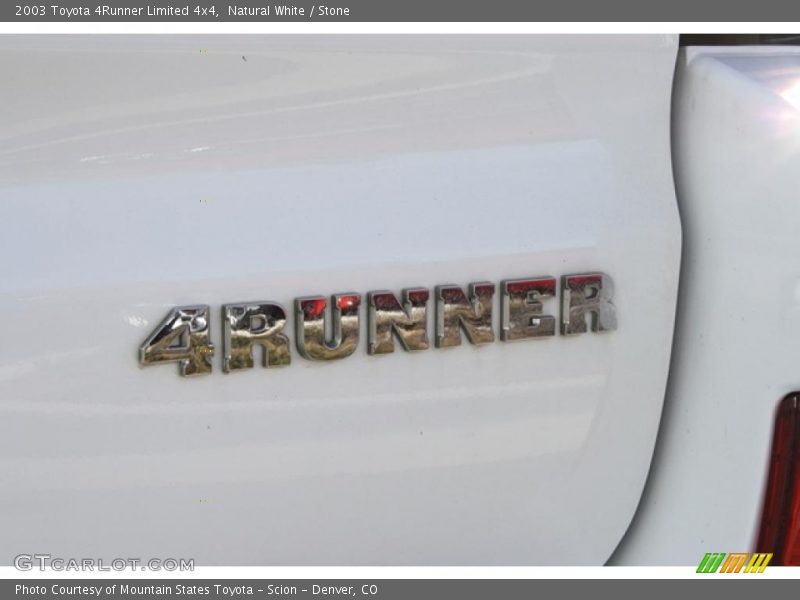  2003 4Runner Limited 4x4 Logo