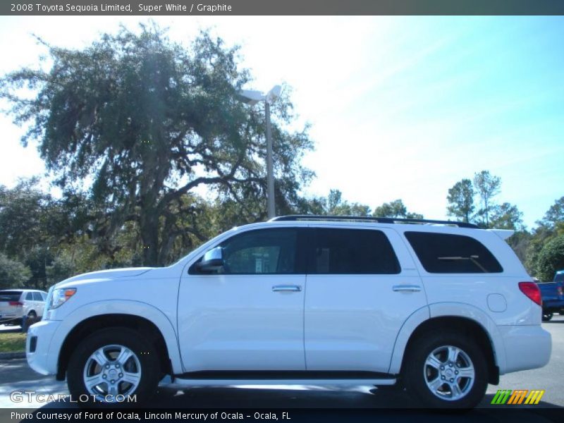Super White / Graphite 2008 Toyota Sequoia Limited