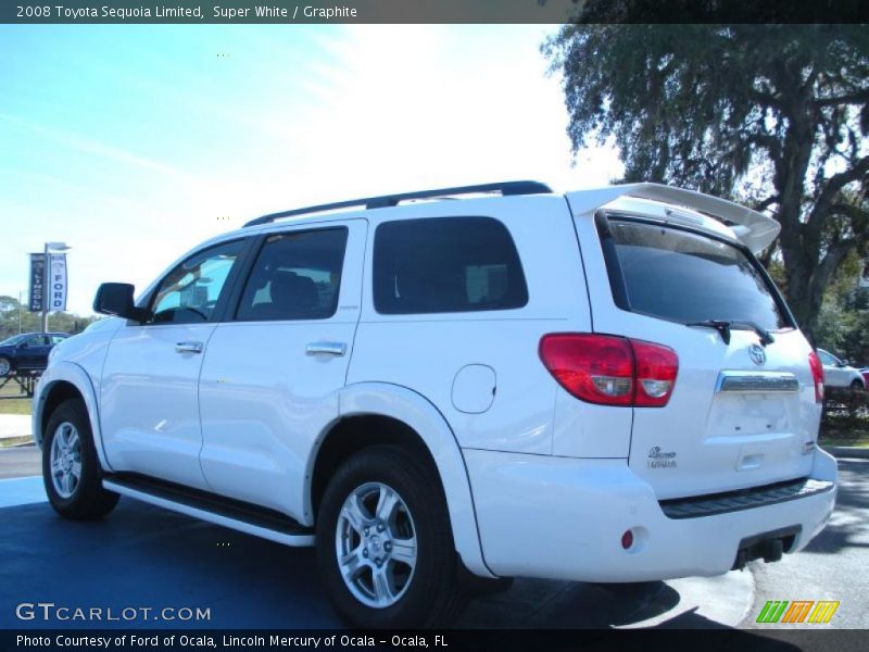 Super White / Graphite 2008 Toyota Sequoia Limited