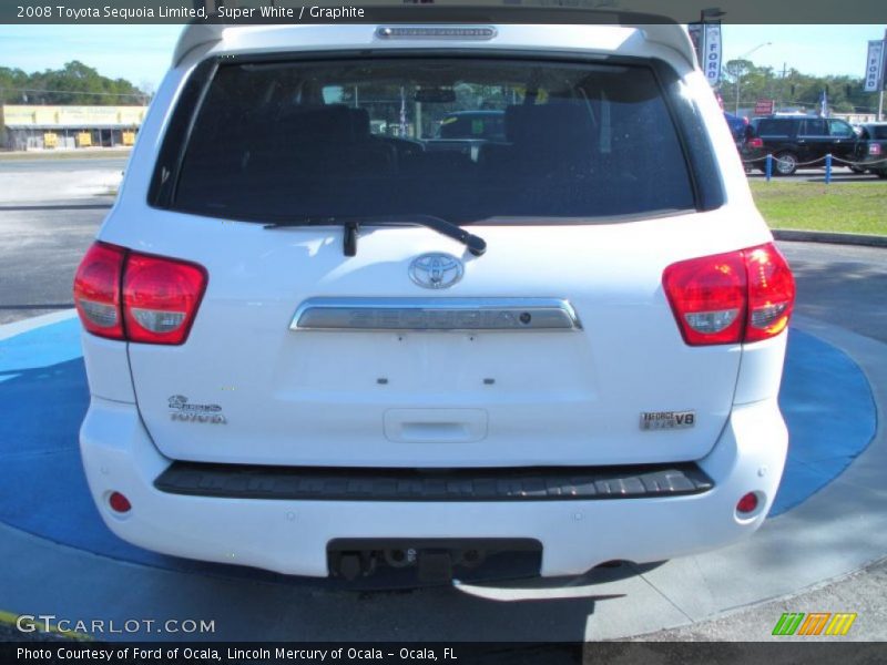 Super White / Graphite 2008 Toyota Sequoia Limited