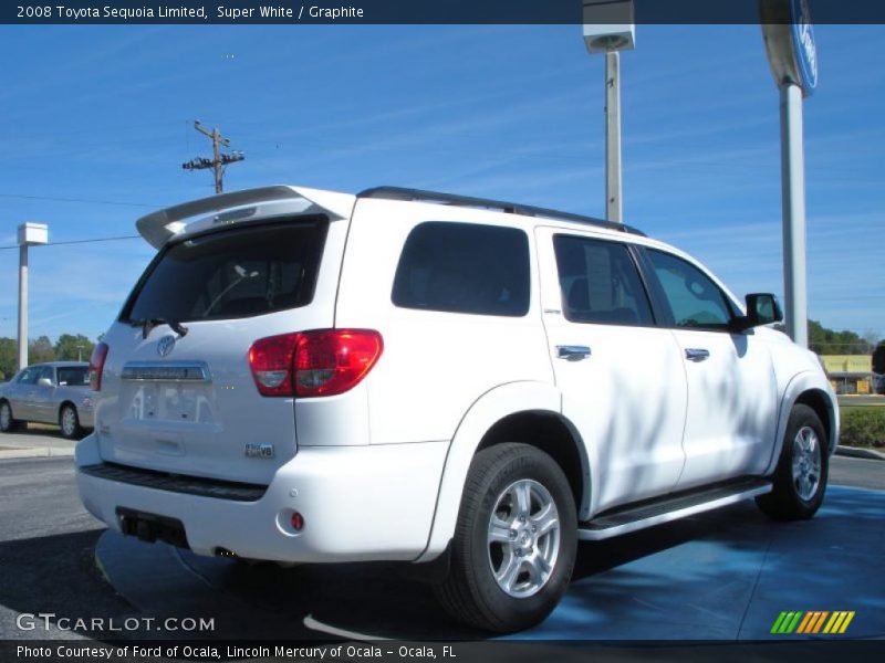 Super White / Graphite 2008 Toyota Sequoia Limited
