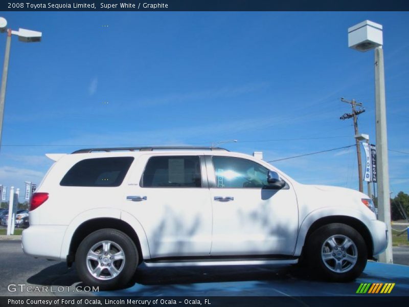 Super White / Graphite 2008 Toyota Sequoia Limited