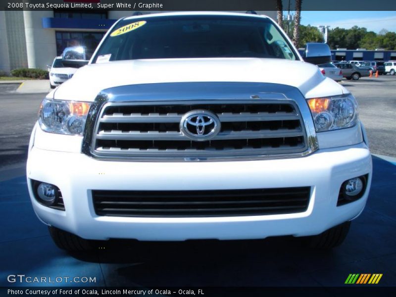 Super White / Graphite 2008 Toyota Sequoia Limited