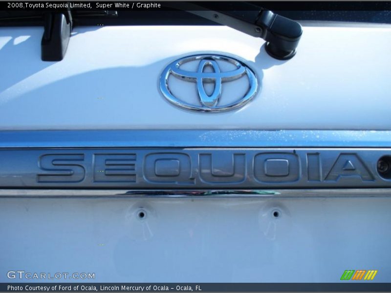 Super White / Graphite 2008 Toyota Sequoia Limited