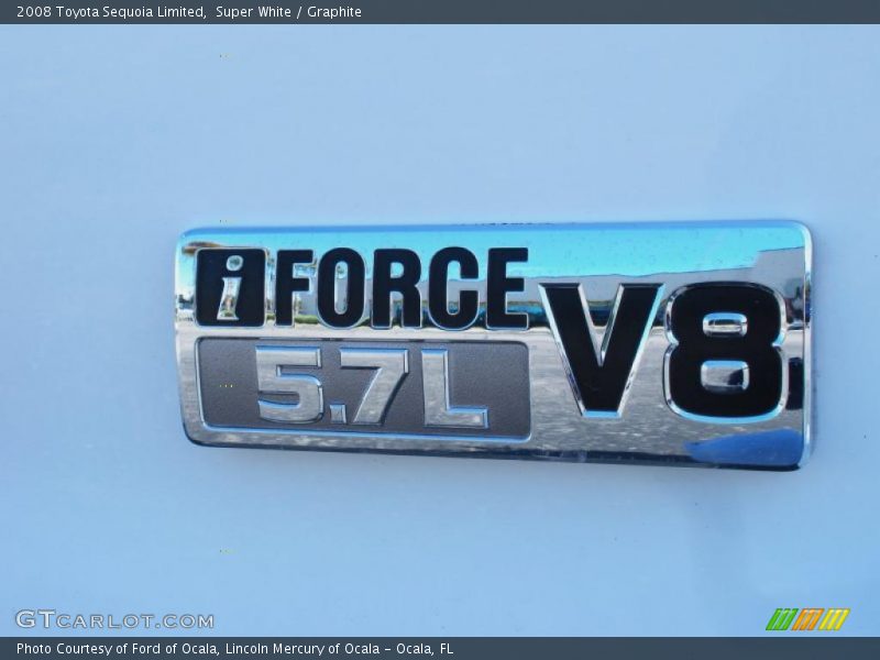 Super White / Graphite 2008 Toyota Sequoia Limited