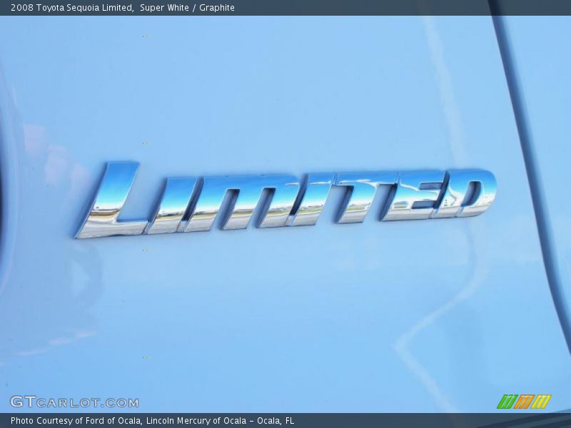 Super White / Graphite 2008 Toyota Sequoia Limited