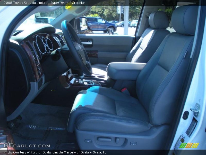 Super White / Graphite 2008 Toyota Sequoia Limited