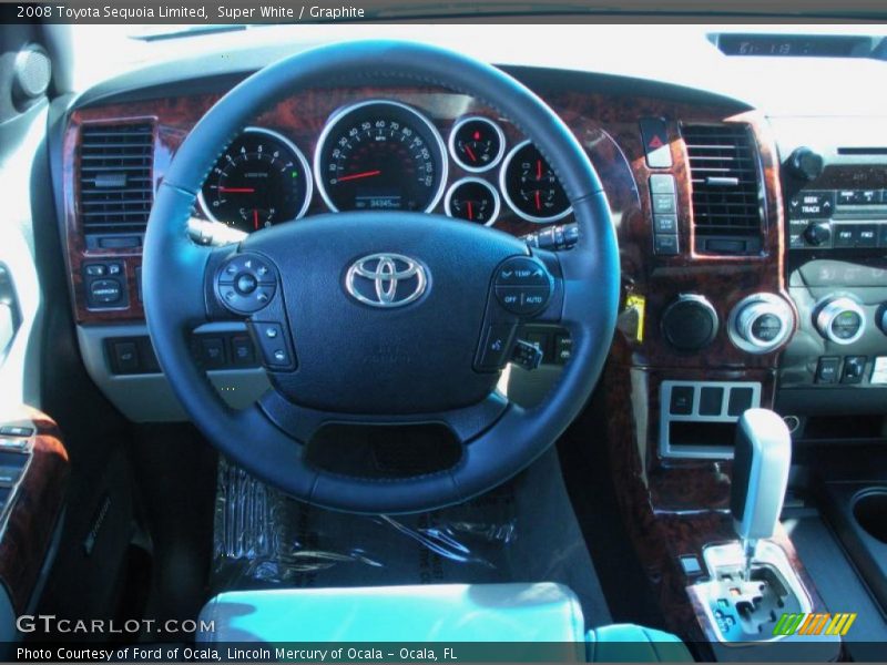 Super White / Graphite 2008 Toyota Sequoia Limited