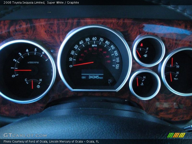 Super White / Graphite 2008 Toyota Sequoia Limited