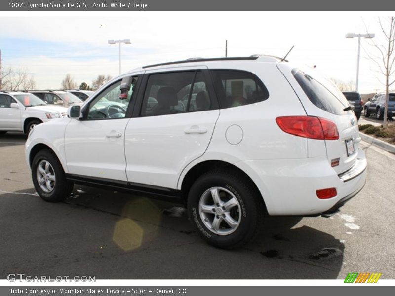 Arctic White / Beige 2007 Hyundai Santa Fe GLS