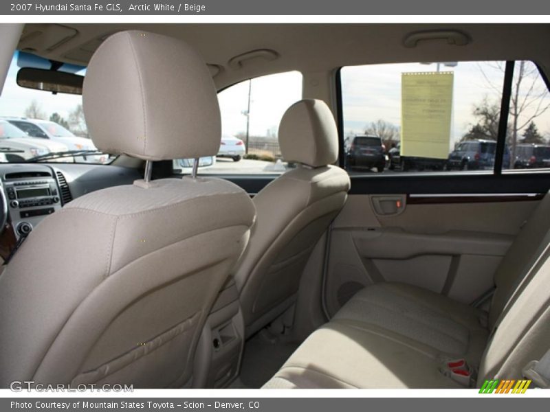 Arctic White / Beige 2007 Hyundai Santa Fe GLS