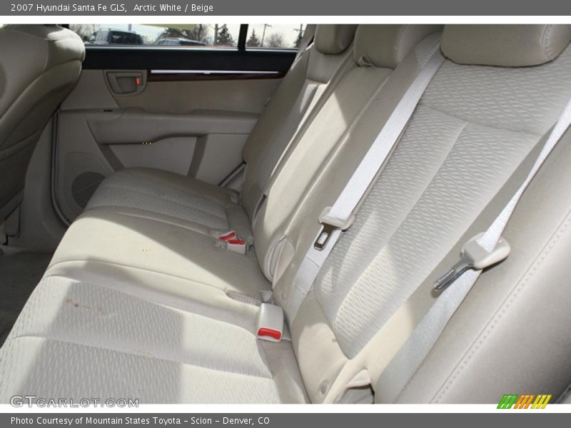 Arctic White / Beige 2007 Hyundai Santa Fe GLS