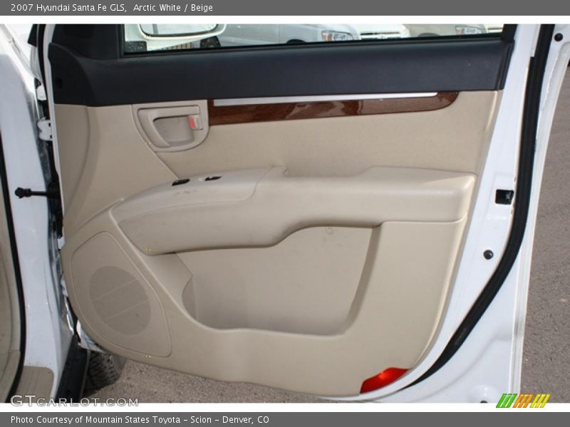 Arctic White / Beige 2007 Hyundai Santa Fe GLS