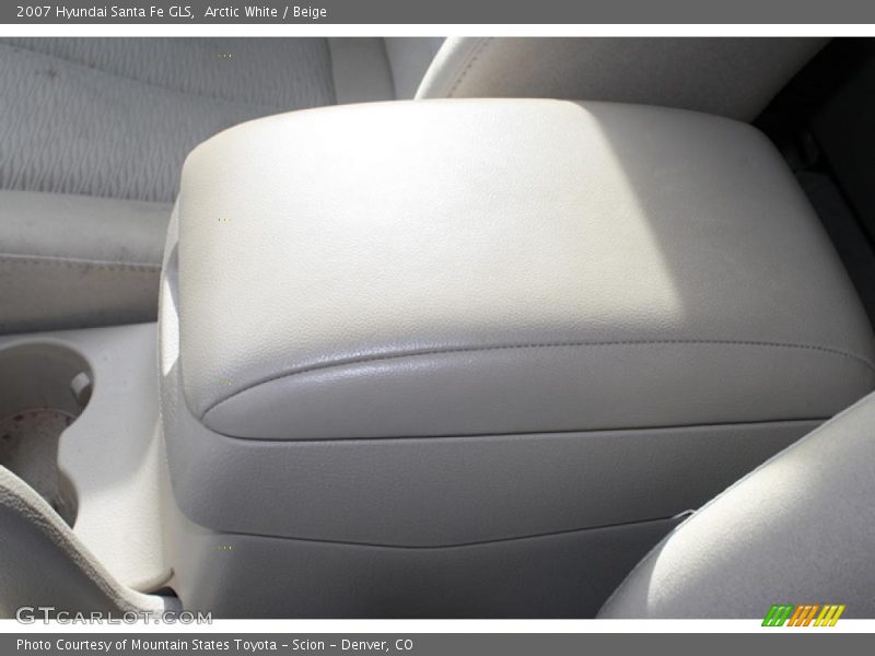 Arctic White / Beige 2007 Hyundai Santa Fe GLS