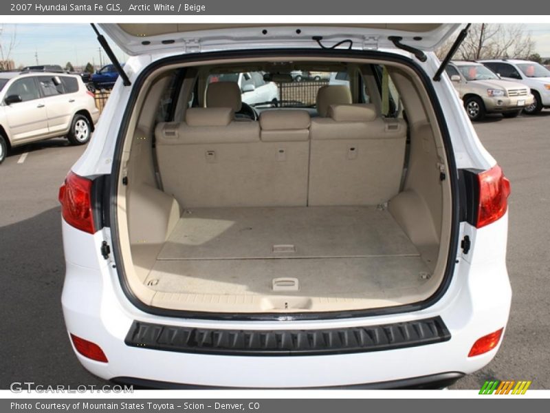 Arctic White / Beige 2007 Hyundai Santa Fe GLS