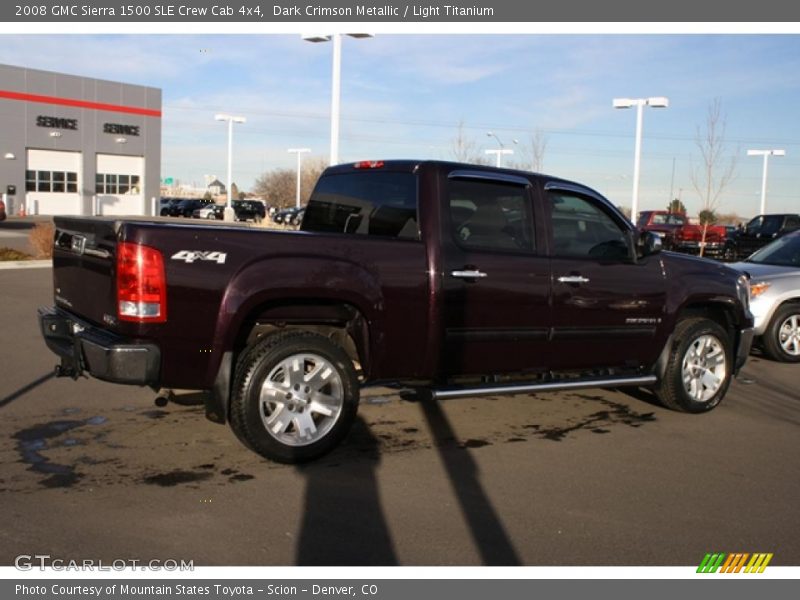 Dark Crimson Metallic / Light Titanium 2008 GMC Sierra 1500 SLE Crew Cab 4x4