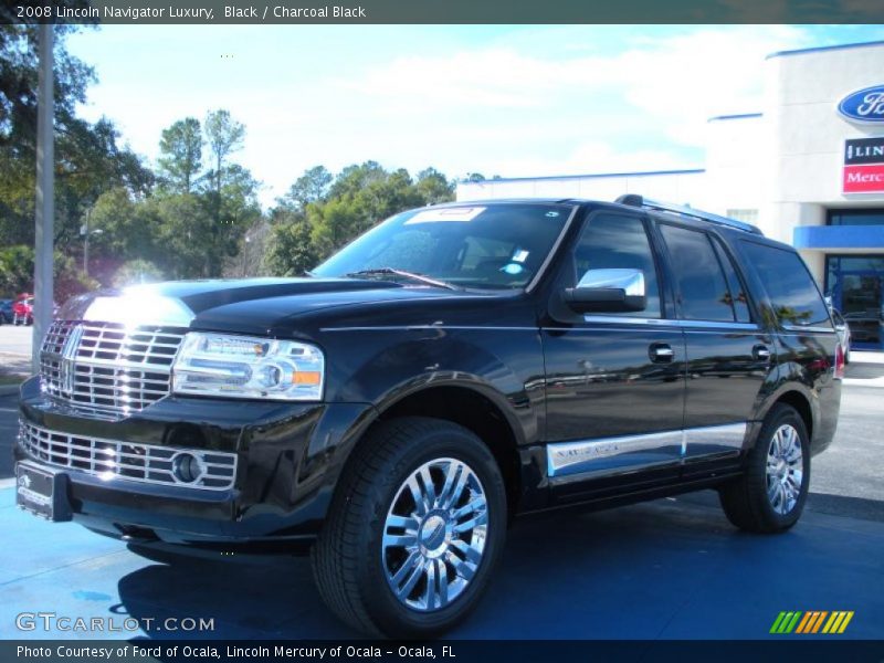 Black / Charcoal Black 2008 Lincoln Navigator Luxury