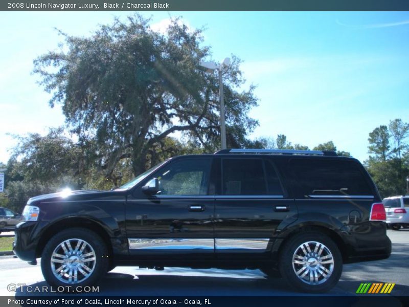 Black / Charcoal Black 2008 Lincoln Navigator Luxury
