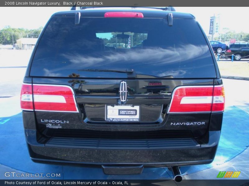 Black / Charcoal Black 2008 Lincoln Navigator Luxury