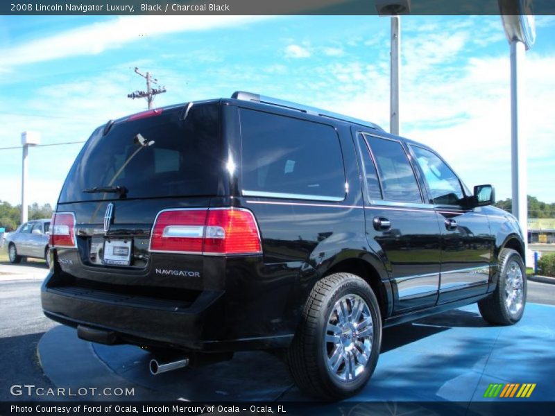 Black / Charcoal Black 2008 Lincoln Navigator Luxury