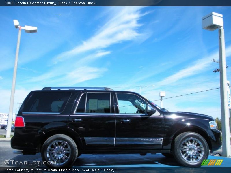Black / Charcoal Black 2008 Lincoln Navigator Luxury