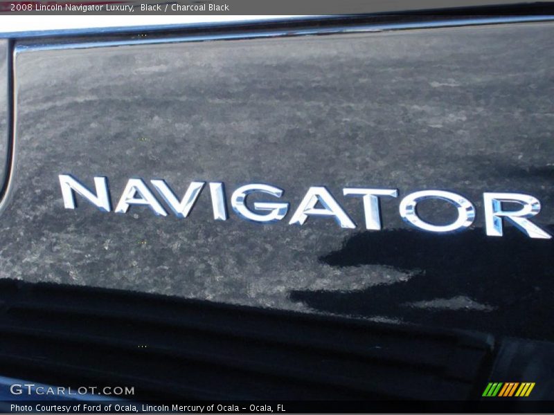 Black / Charcoal Black 2008 Lincoln Navigator Luxury