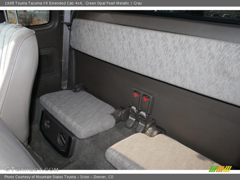 Green Opal Pearl Metallic / Gray 1998 Toyota Tacoma V6 Extended Cab 4x4