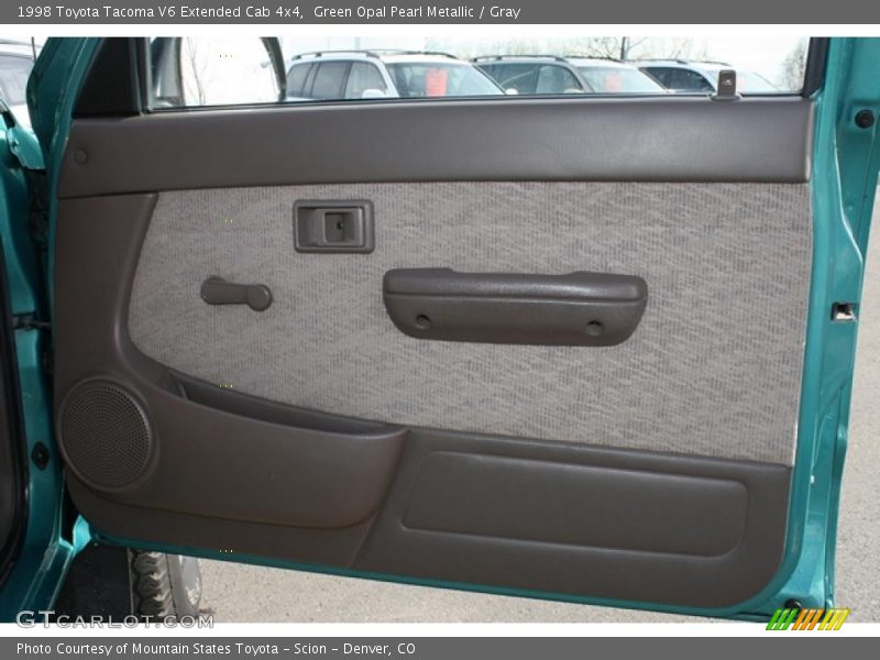 Green Opal Pearl Metallic / Gray 1998 Toyota Tacoma V6 Extended Cab 4x4