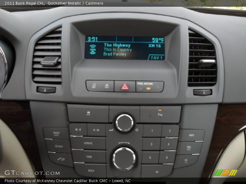 Controls of 2011 Regal CXL