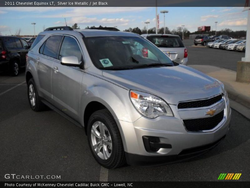 Silver Ice Metallic / Jet Black 2011 Chevrolet Equinox LT
