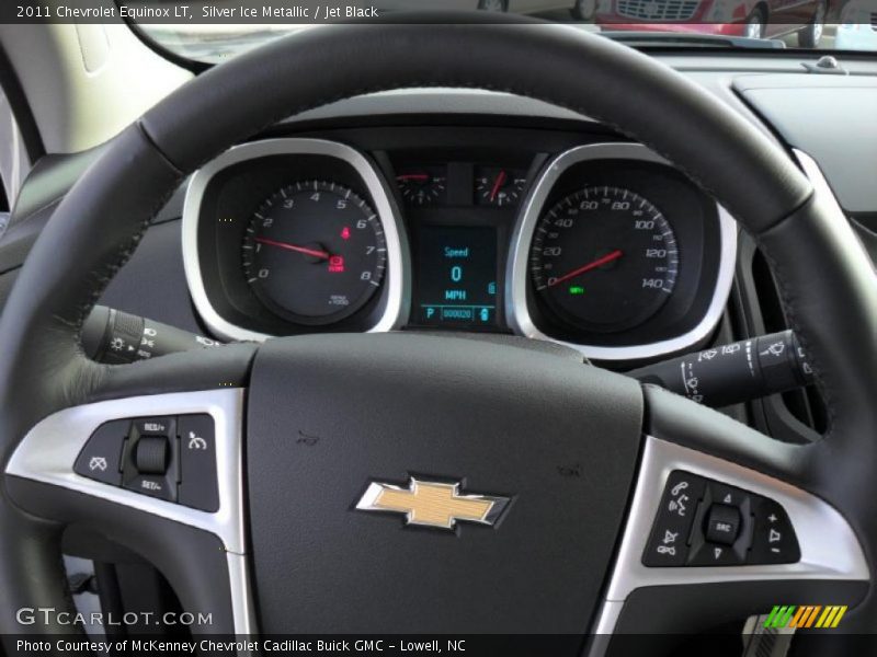 Silver Ice Metallic / Jet Black 2011 Chevrolet Equinox LT
