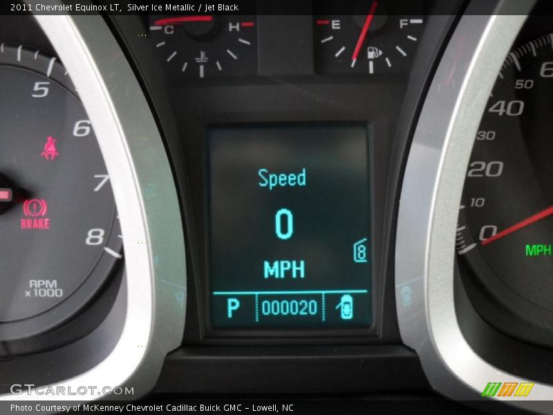 Silver Ice Metallic / Jet Black 2011 Chevrolet Equinox LT