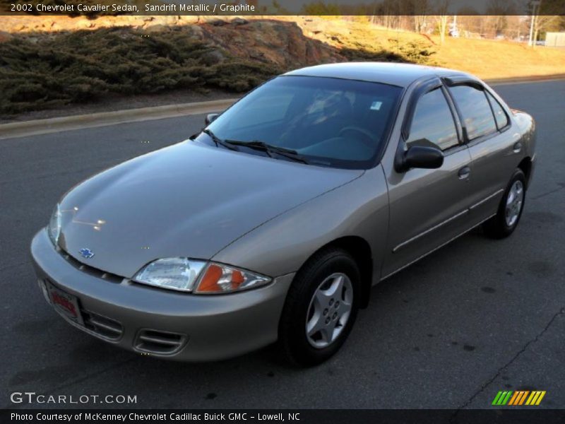 Sandrift Metallic / Graphite 2002 Chevrolet Cavalier Sedan