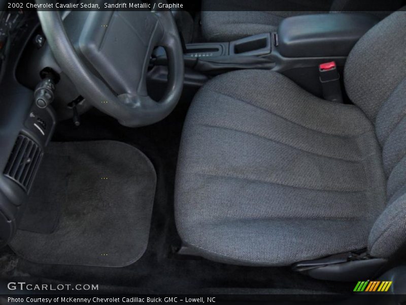 Sandrift Metallic / Graphite 2002 Chevrolet Cavalier Sedan