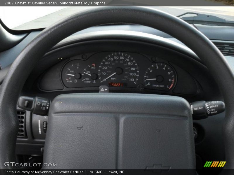 Sandrift Metallic / Graphite 2002 Chevrolet Cavalier Sedan