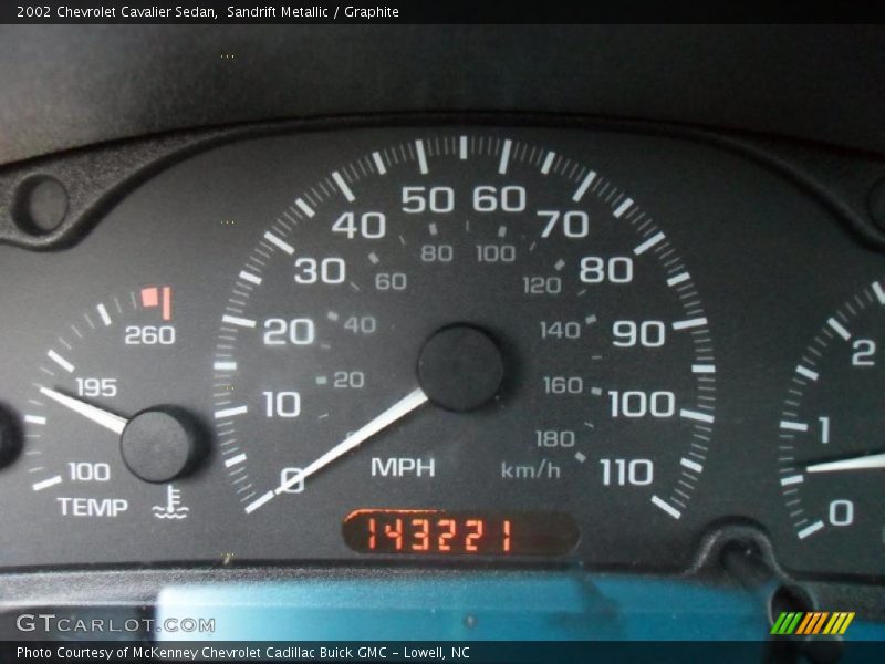 Sandrift Metallic / Graphite 2002 Chevrolet Cavalier Sedan