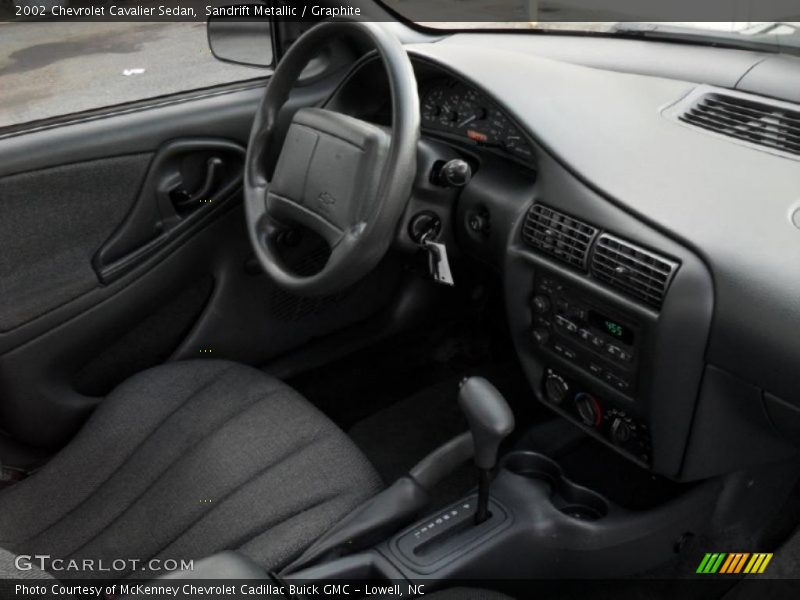 Sandrift Metallic / Graphite 2002 Chevrolet Cavalier Sedan