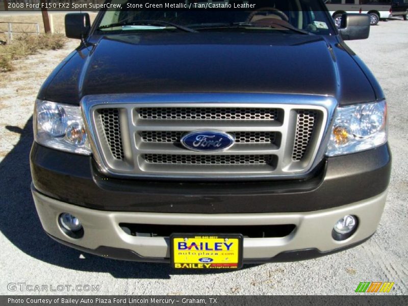 Stone Green Metallic / Tan/Castaño Leather 2008 Ford F150 FX2 Sport SuperCrew