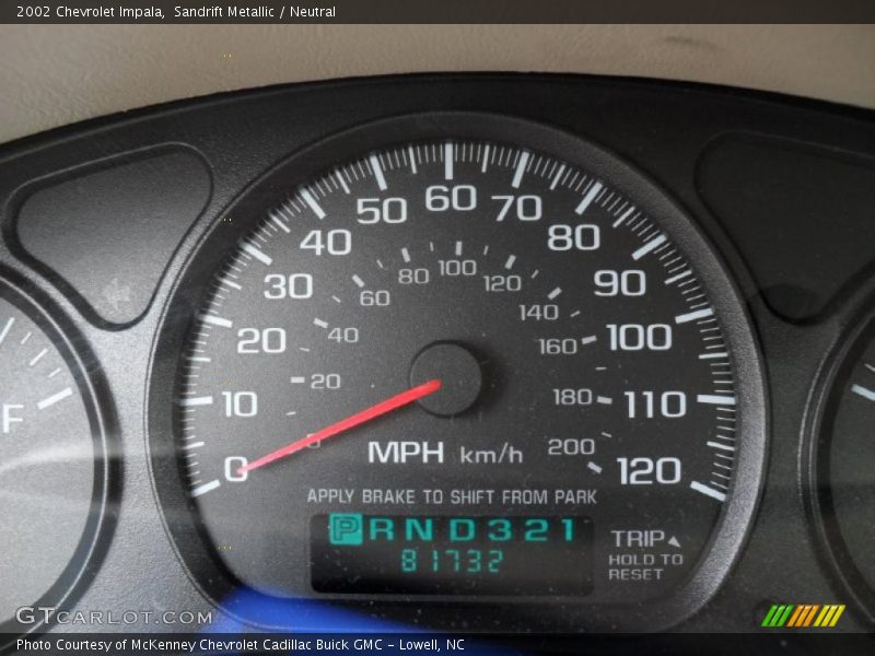 Sandrift Metallic / Neutral 2002 Chevrolet Impala