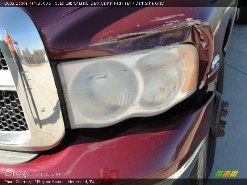 Dark Garnet Red Pearl / Dark Slate Gray 2003 Dodge Ram 3500 ST Quad Cab Chassis
