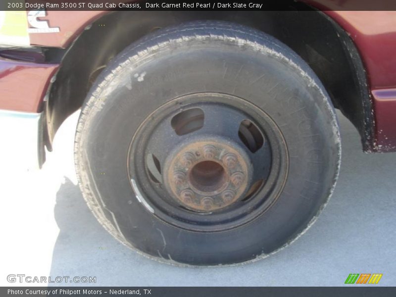Dark Garnet Red Pearl / Dark Slate Gray 2003 Dodge Ram 3500 ST Quad Cab Chassis