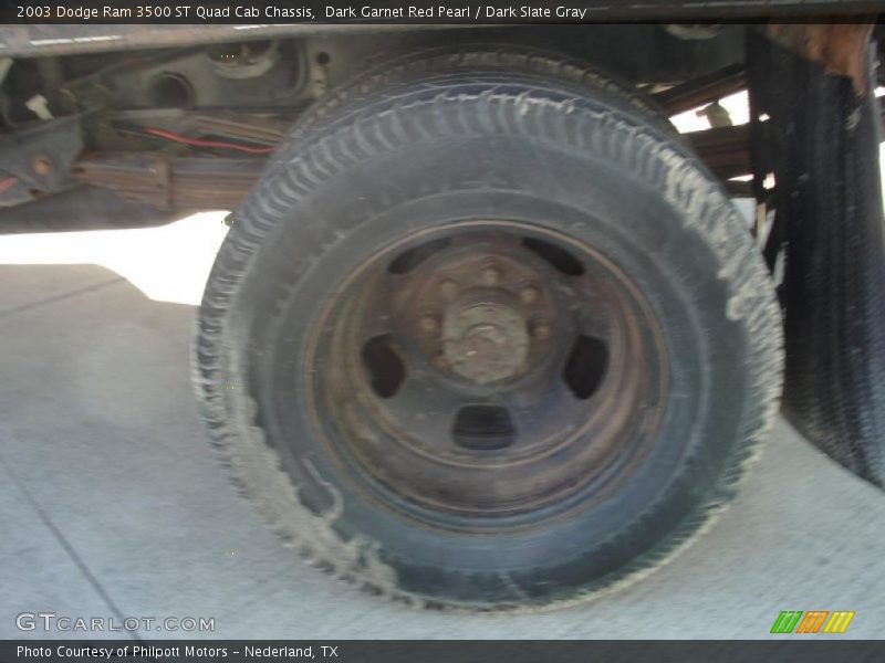 Dark Garnet Red Pearl / Dark Slate Gray 2003 Dodge Ram 3500 ST Quad Cab Chassis