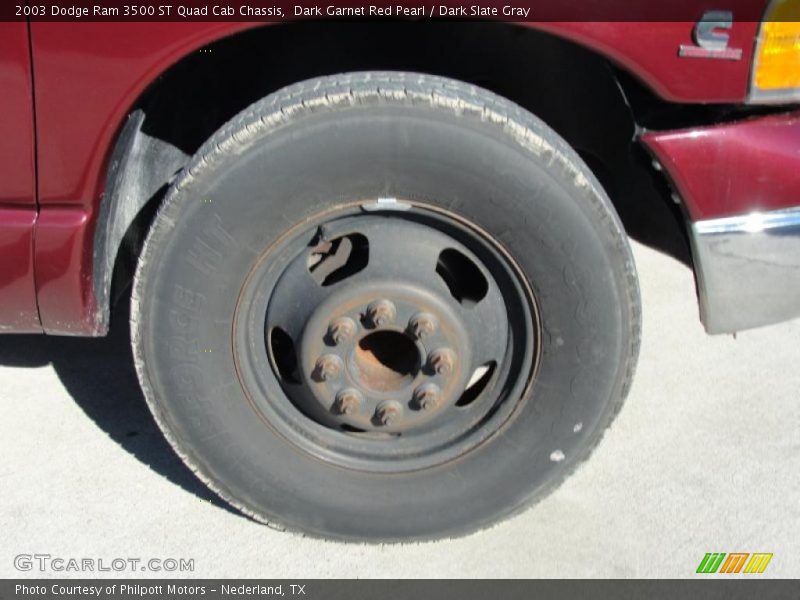 Dark Garnet Red Pearl / Dark Slate Gray 2003 Dodge Ram 3500 ST Quad Cab Chassis