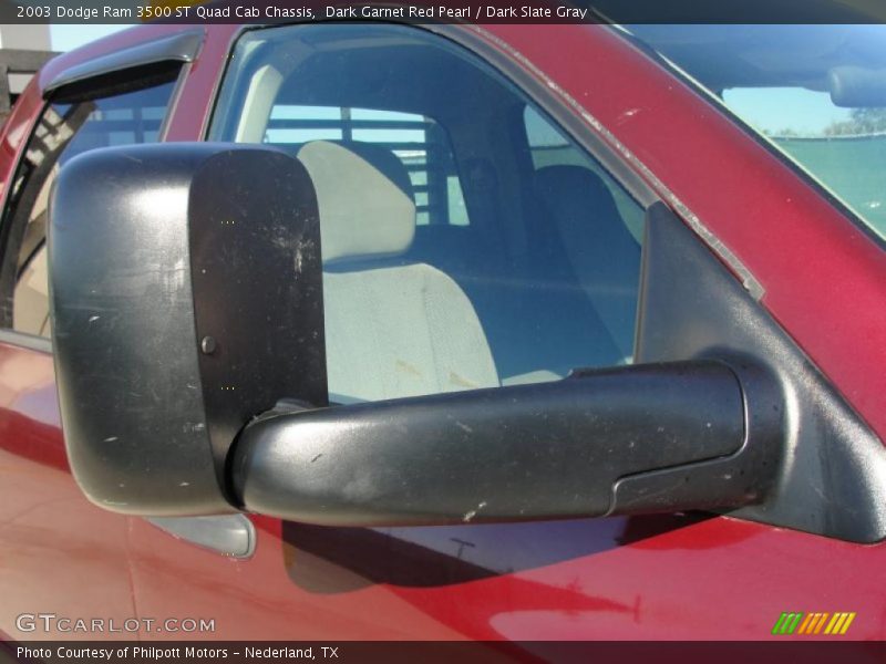 Dark Garnet Red Pearl / Dark Slate Gray 2003 Dodge Ram 3500 ST Quad Cab Chassis