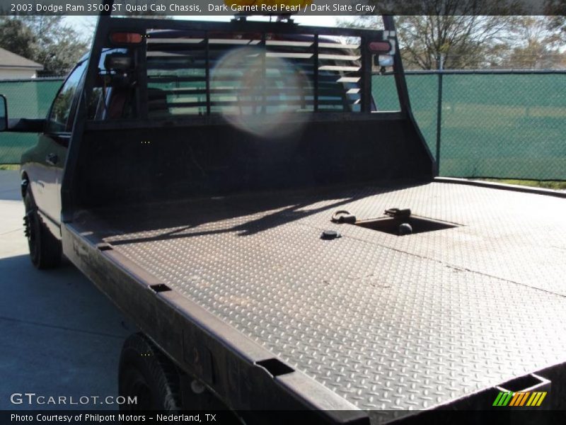 Dark Garnet Red Pearl / Dark Slate Gray 2003 Dodge Ram 3500 ST Quad Cab Chassis