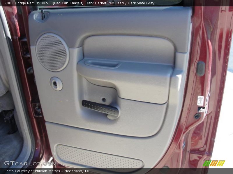 Dark Garnet Red Pearl / Dark Slate Gray 2003 Dodge Ram 3500 ST Quad Cab Chassis