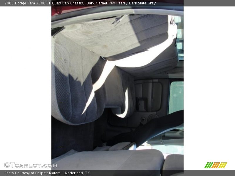 Dark Garnet Red Pearl / Dark Slate Gray 2003 Dodge Ram 3500 ST Quad Cab Chassis